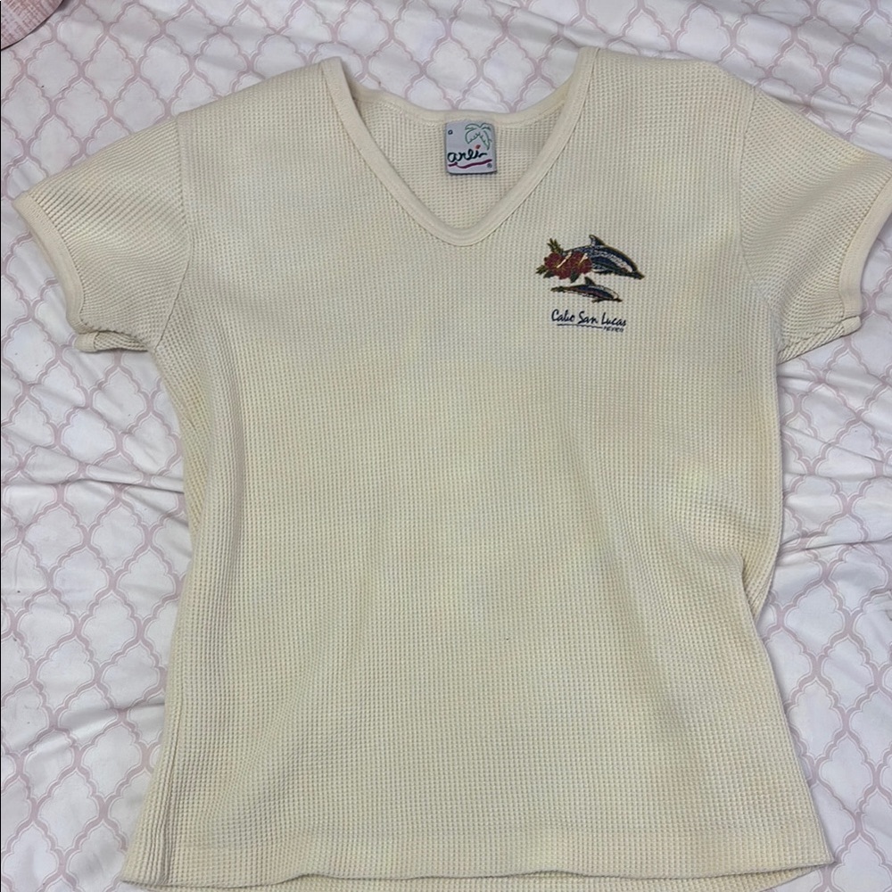 Cream Short Sleeve Tee